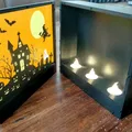 Hộp đèn LED với phong cảnh Halloween thay đổi được - Thumbnail 1