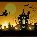 Hộp đèn LED với phong cảnh Halloween thay đổi được - Thumbnail 3
