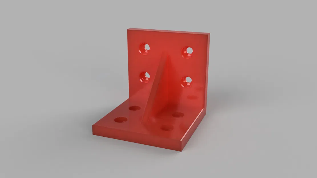 Giá đỡ góc 50×50 mm – Nhiều phiên bản (Bo tròn / Rãnh Vít / Cơ bản) - Image 1