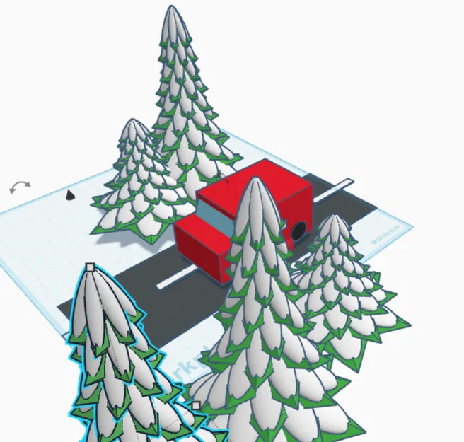 Mô hình xe tải giao hàng bưu điện - Image 1