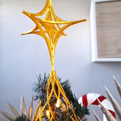 Ngôi Sao Giáng Sinh Có Thể Gấp - In Thành Phẩm (Không Cần Lắp Ráp)