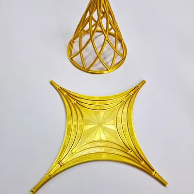 Ngôi Sao Giáng Sinh Có Thể Gấp - In Thành Phẩm (Không Cần Lắp Ráp)