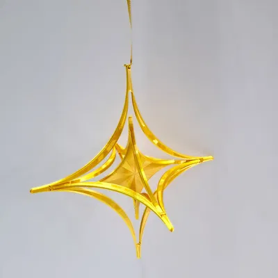 Ngôi Sao Giáng Sinh Có Thể Gấp - In Thành Phẩm (Không Cần Lắp Ráp)