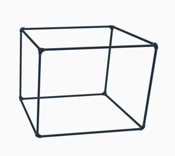 Mô hình Hộp Quà Giáng Sinh Tối Giản / Hình Học - Image 2