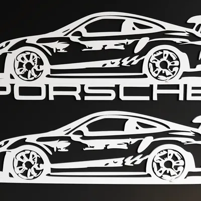 Mô hình 3D Porsche GT3 RS 2DArt