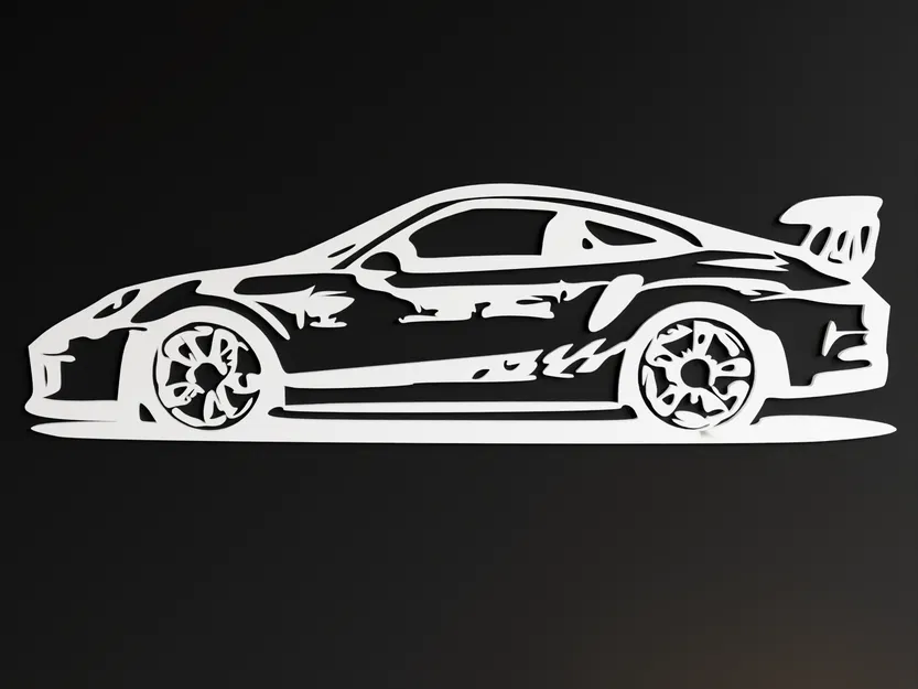 Mô hình 3D Porsche GT3 RS 2DArt - Image 2