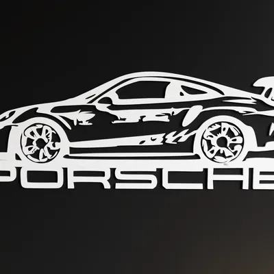 Mô hình 3D Porsche GT3 RS 2DArt