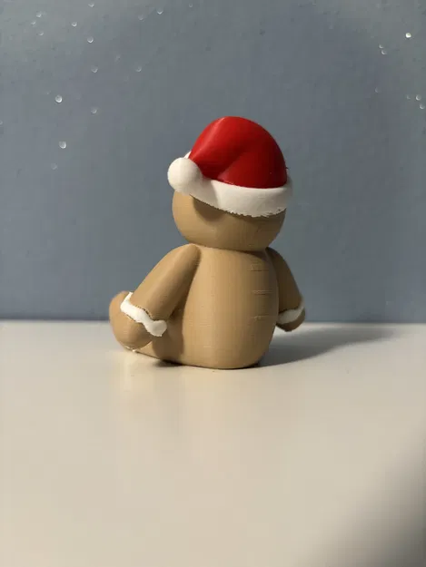 Người Gừng Dễ Thương Đội Mũ Ông Già Noel - Image 3