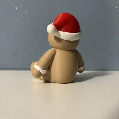 Người Gừng Dễ Thương Đội Mũ Ông Già Noel