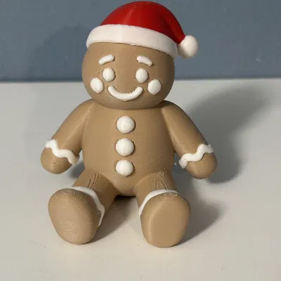 Người Gừng Dễ Thương Đội Mũ Ông Già Noel