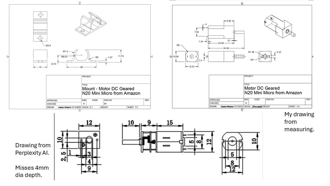 Đế Motor N20 Mini Micro Geared DC - Image 4