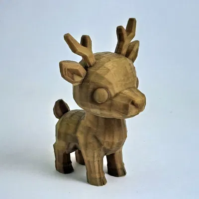 Tuần Lộc Low Poly - Xe Của Santa! Thiết Kế Tối Giản