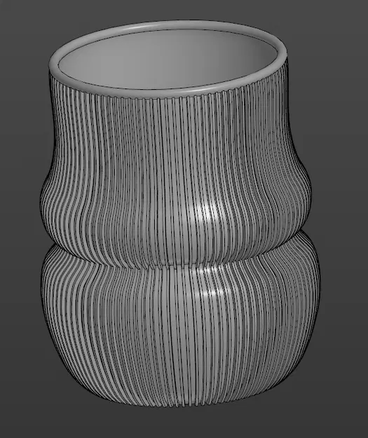 Chậu Cây Vạn Niên Thanh / Рифлёная ваза-кашпо - Image 4