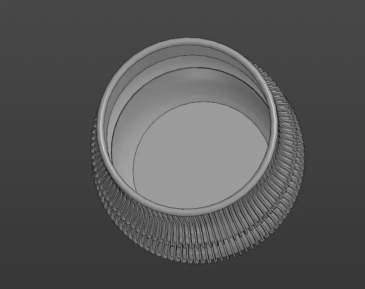 Chậu Cây Vạn Niên Thanh / Рифлёная ваза-кашпо - Image 5