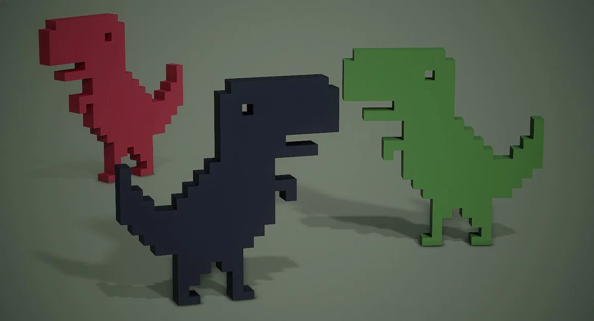 VOXEL Google khủng long T-rex - Image 1