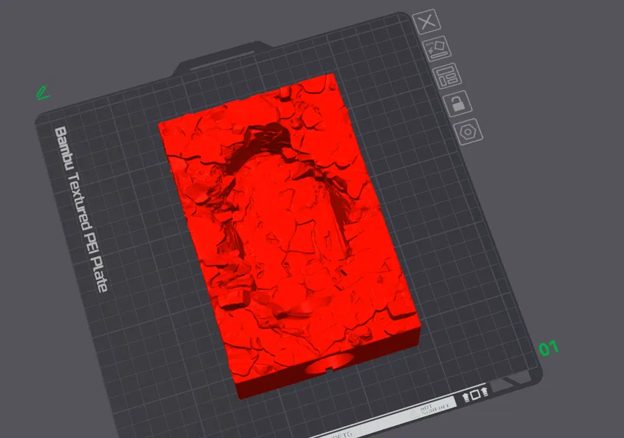 The Cavern Monolith: Đèn Đá Sơn Mặt Brutalist - Image 4