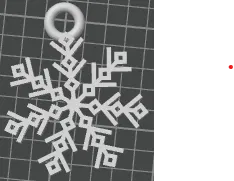 Móc Khóa Bông Tuyết Đơn Giản - Image 1