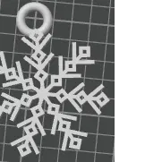 Móc Khóa Bông Tuyết Đơn Giản