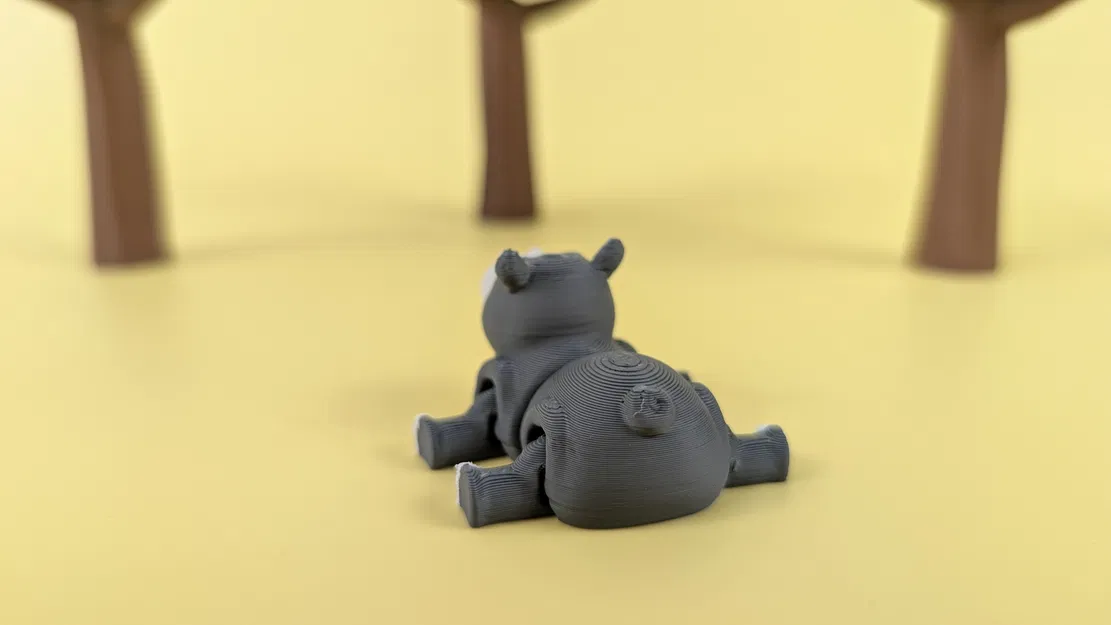 Mô Hình Móc Khóa Hà Mã Khớp Nối - Image 2