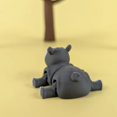 Mô Hình Móc Khóa Hà Mã Khớp Nối