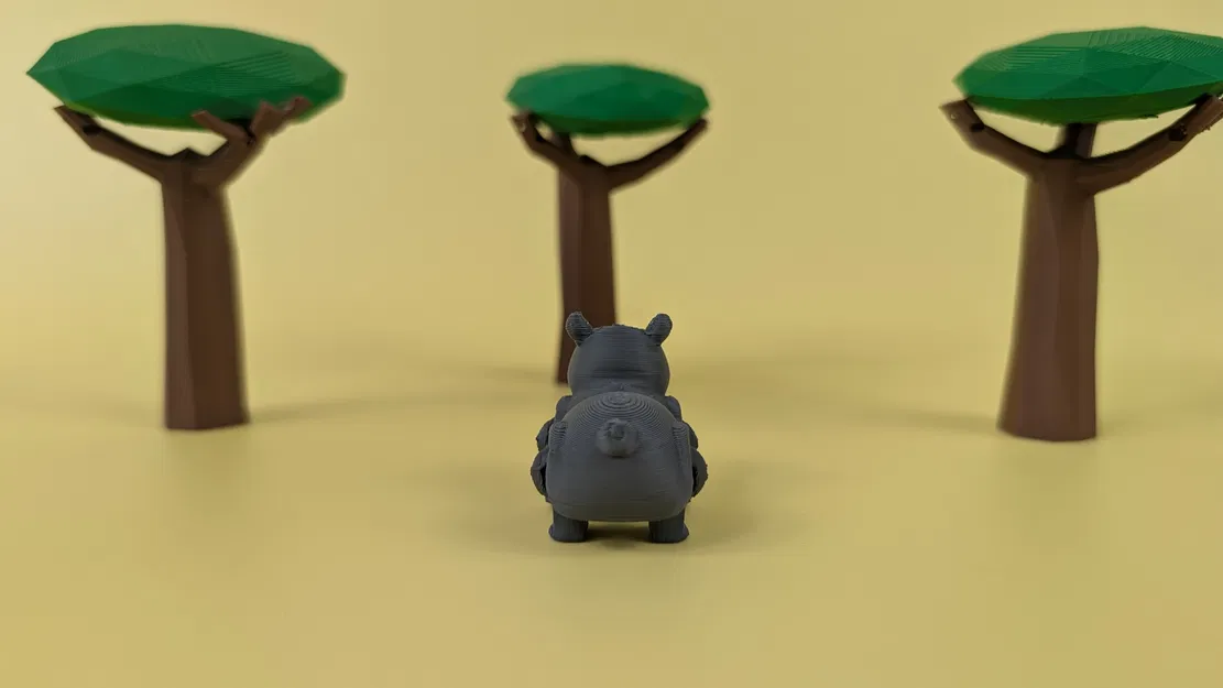 Mô Hình Móc Khóa Hà Mã Khớp Nối - Image 3