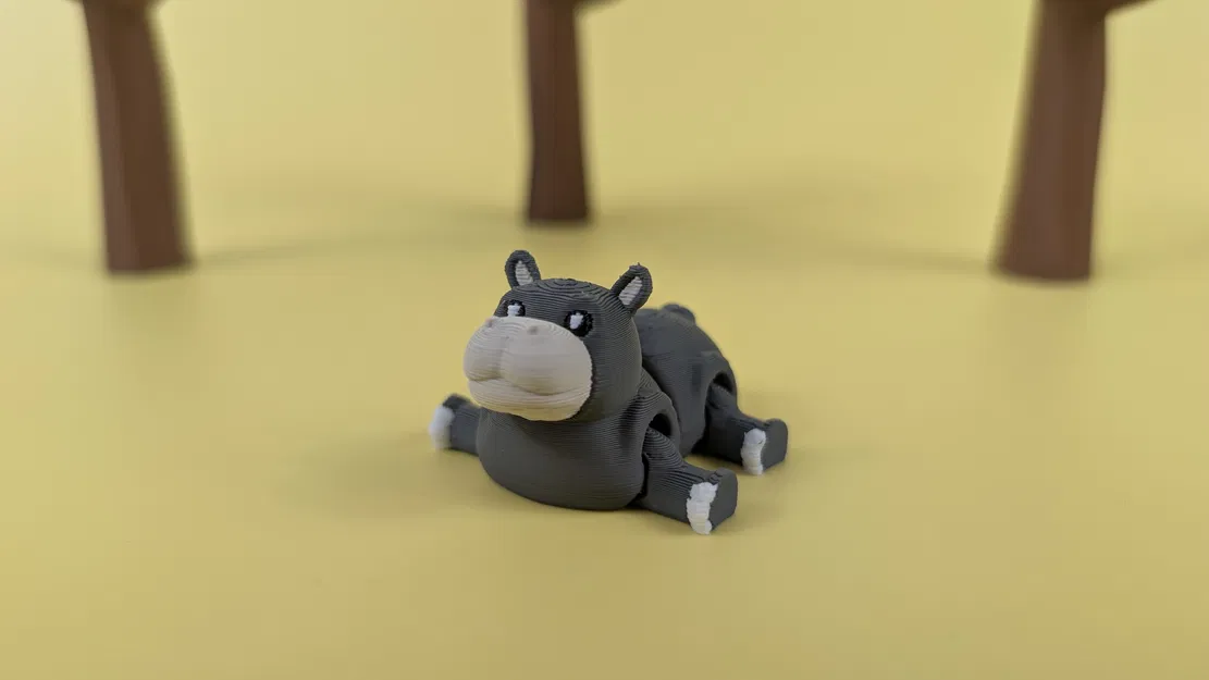 Mô Hình Móc Khóa Hà Mã Khớp Nối - Image 4