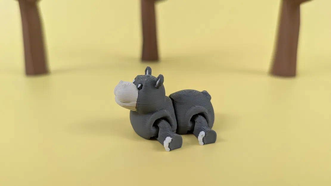 Mô Hình Móc Khóa Hà Mã Khớp Nối - Image 6