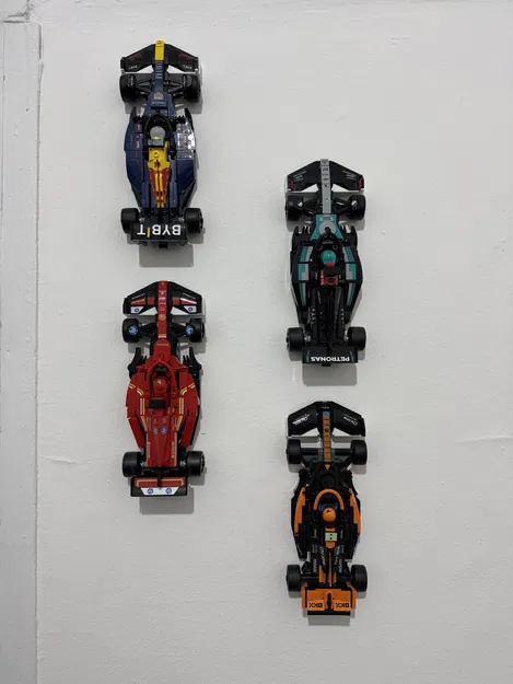 Giá treo tường Lego F1 Speed Champions - Trưng bày không cần khoan - Image 1