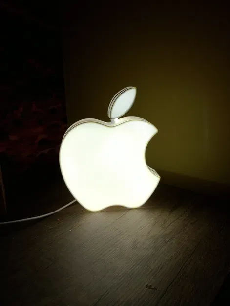 Đèn Hộp Quả Táo - Lampe Lightbox Apple - Image 1