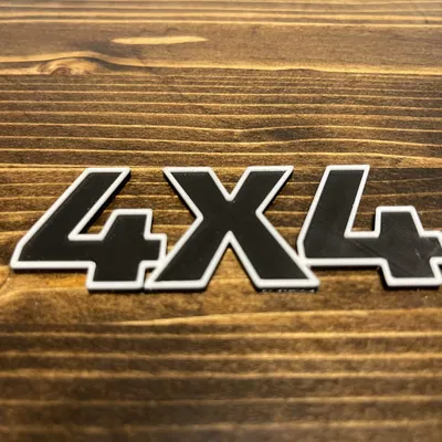 HUY HIỆU 4X4 VIỀN NỔI