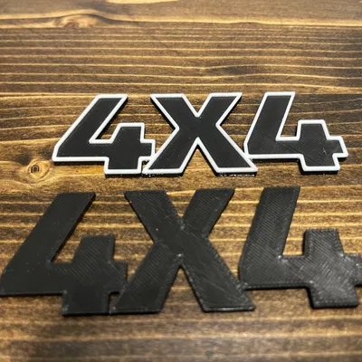 HUY HIỆU 4X4 VIỀN NỔI