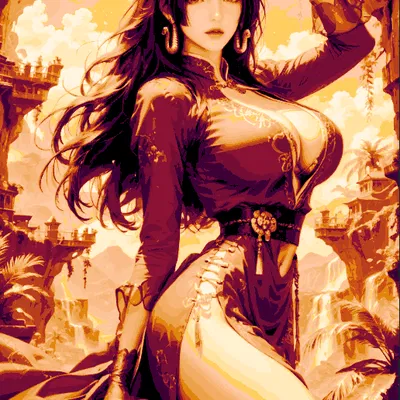 Mô Hình Boa Hancock 3D