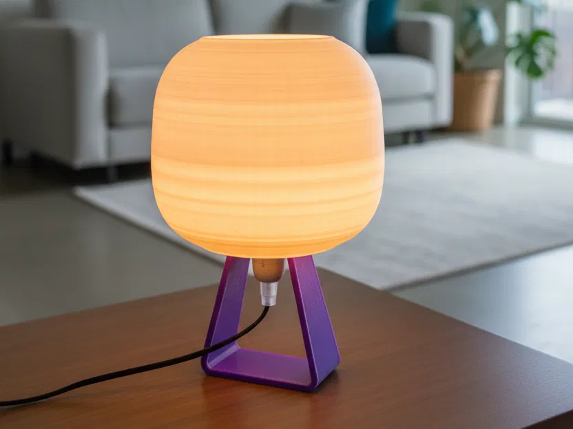 Đèn Orb: Đèn Bàn 3D Hiện Đại, Dễ In - Image 1