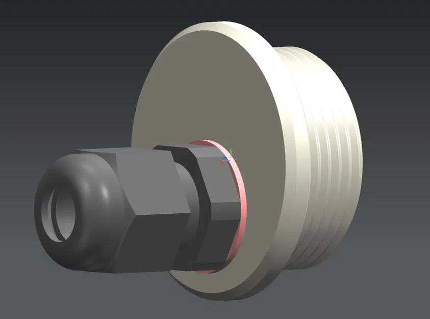 Bộ chuyển đổi bịt lỗ PG21 sang đầu nối cáp PG7 - Image 1