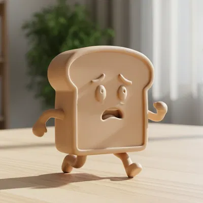 Bánh mì đang chạy | Trang trí bếp hài hước