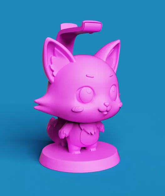 Giá Đỡ Tai Nghe Hồ Ly Anime Dễ Thương | Trang Trí Bàn - Image 2