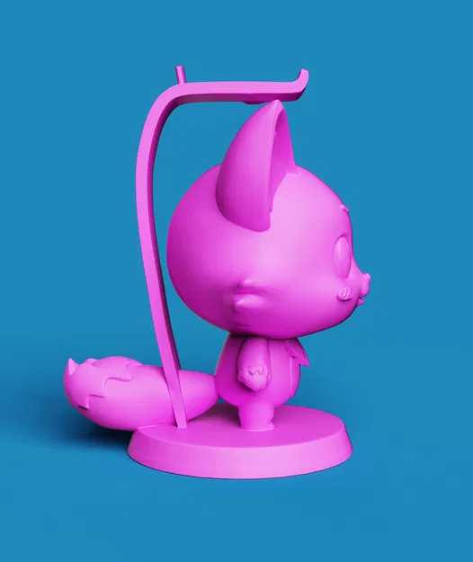 Giá Đỡ Tai Nghe Hồ Ly Anime Dễ Thương | Trang Trí Bàn - Image 3