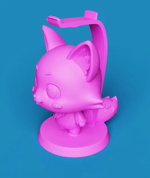 Giá Đỡ Tai Nghe Hồ Ly Anime Dễ Thương | Trang Trí Bàn - Image 4