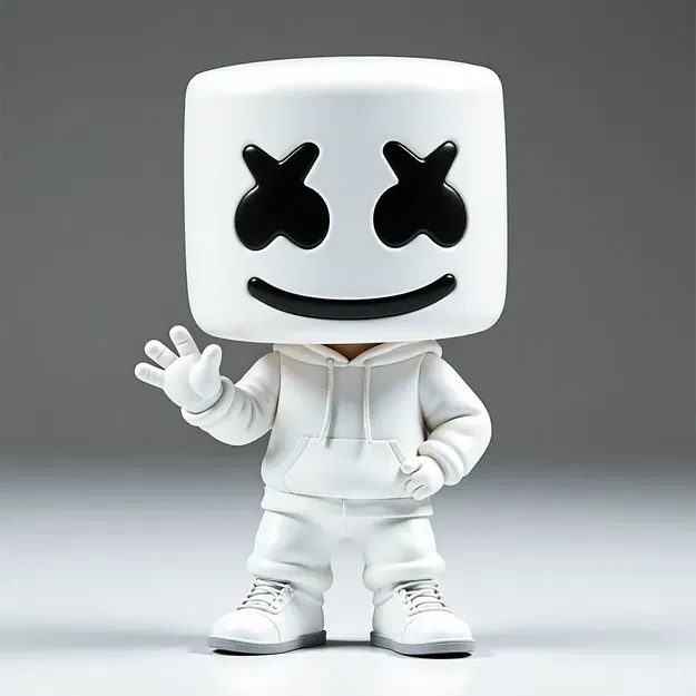 Mô Hình DJ Marshmello (Christopher Comstock) Phong Cách Funko - Image 1