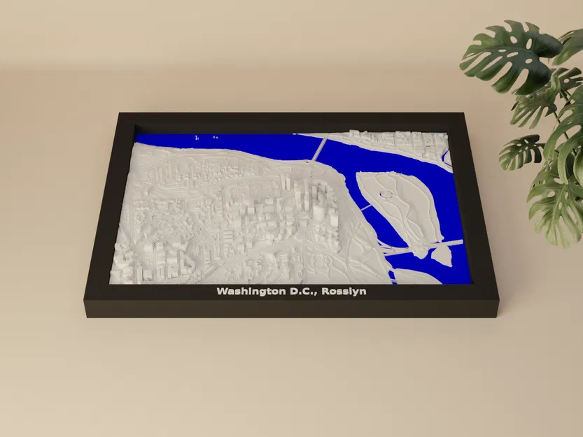 Mô hình 3D Địa hình Washington D.C., Rosslyn, Hoa Kỳ - Image 1