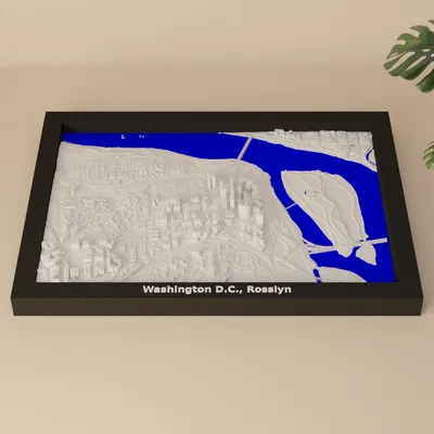 Mô hình 3D Địa hình Washington D.C., Rosslyn, Hoa Kỳ