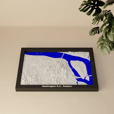 Mô hình 3D Địa hình Washington D.C., Rosslyn, Hoa Kỳ