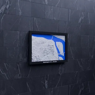 Mô hình 3D Địa hình Washington D.C., Rosslyn, Hoa Kỳ