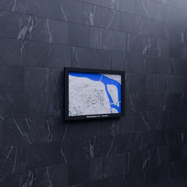 Mô hình 3D Địa hình Washington D.C., Rosslyn, Hoa Kỳ - Image 7