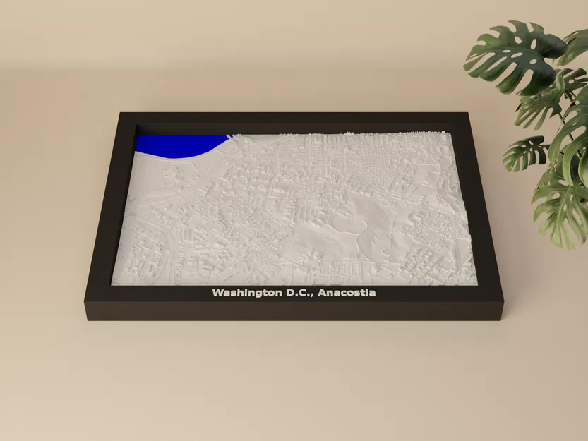 Mô hình thu nhỏ địa hình Washington D.C., Anacostia - Hoa Kỳ - Image 2