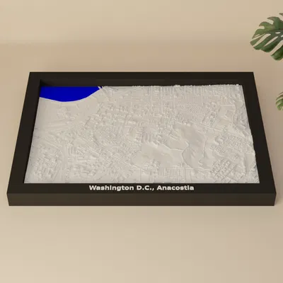 Mô hình thu nhỏ địa hình Washington D.C., Anacostia - Hoa Kỳ