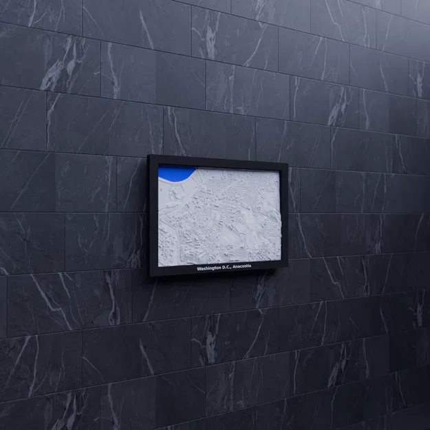 Mô hình thu nhỏ địa hình Washington D.C., Anacostia - Hoa Kỳ - Image 7