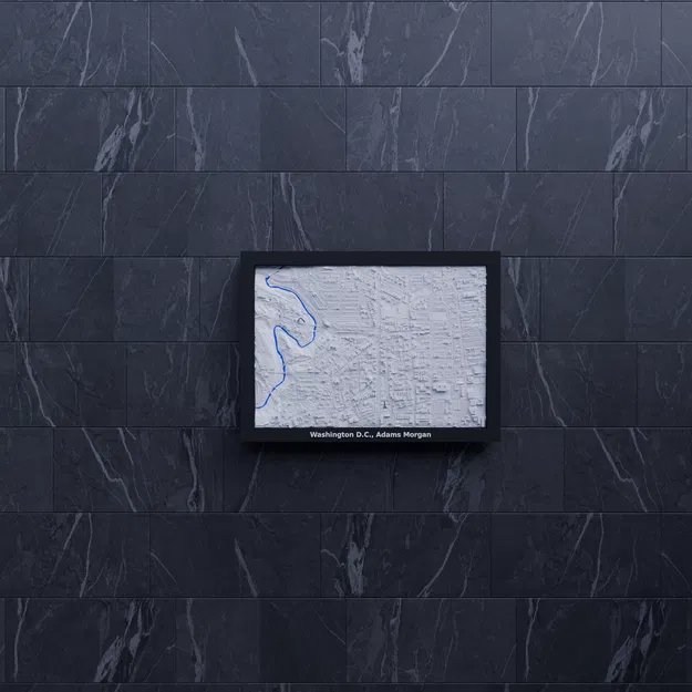 Mô hình địa hình 3D Washington D.C., Adams Morgan - Hoa Kỳ - Image 6