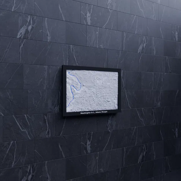 Mô hình địa hình 3D Washington D.C., Adams Morgan - Hoa Kỳ - Image 7