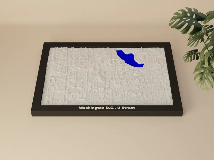 Mô hình thu nhỏ địa hình Washington D.C., U Street, Hoa Kỳ - Image 1